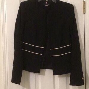Tommy Hilfiger Black Blazer with White Accents